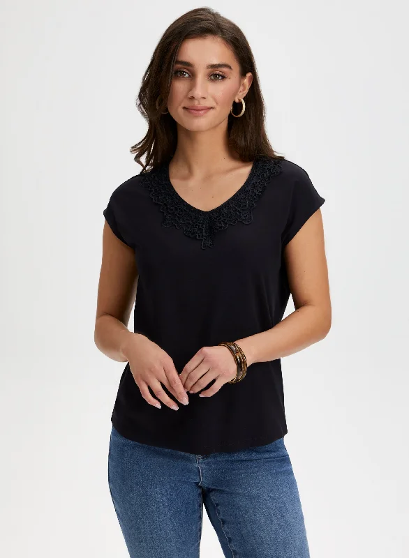 Lace Trim Tee