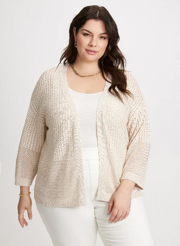 Openwork Knit Cardigan