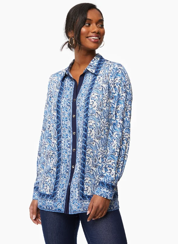 Paisley Print Blouse