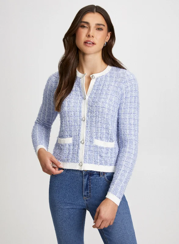 Short Bouclé Cardigan