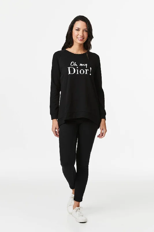 Slogan Print Sweatshirt