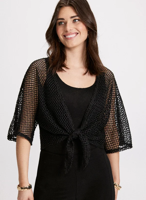 Tie-Front Crochet Top