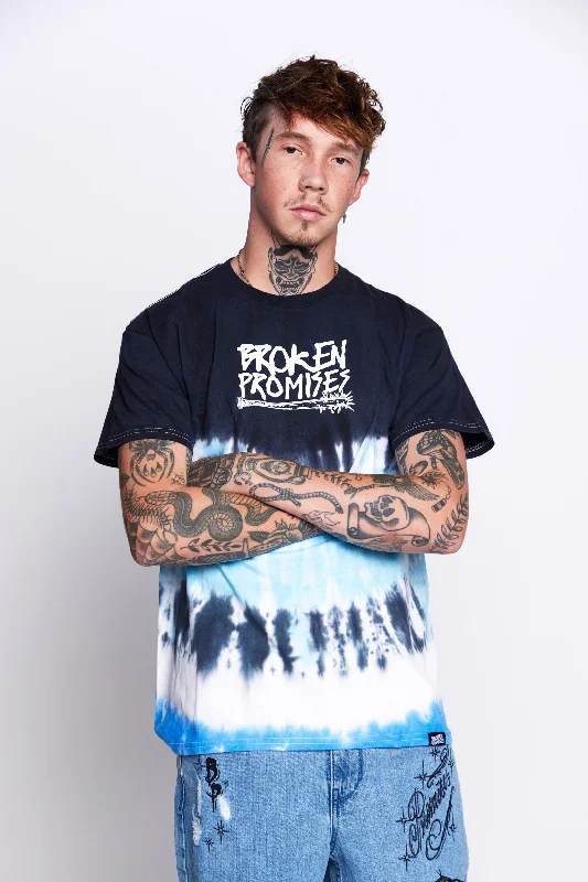 Warrior Tie Dye Blue Tee