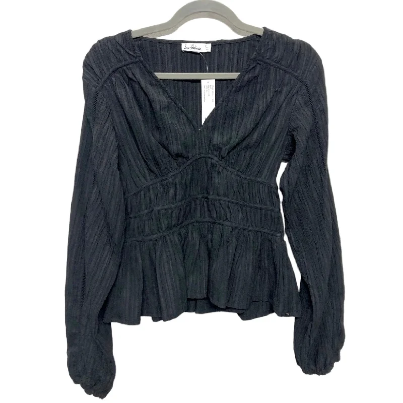 Black Blouse Long Sleeve Sam Edelman, Size Xs