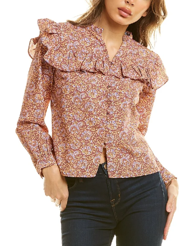 Celina Moon Ruffle Blouse