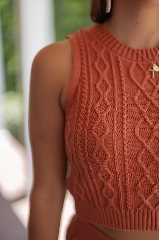 Timeless Style Clay Knit Top