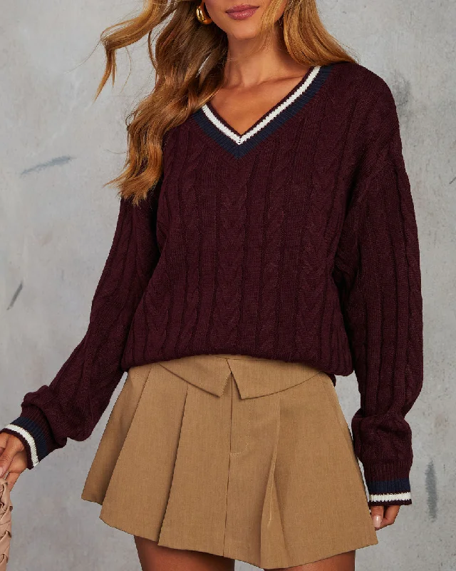 Clock In Pullover Sweater