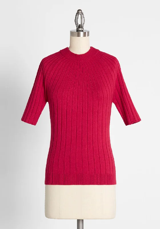 Contemporary Counterpart Mock Neck Sweater