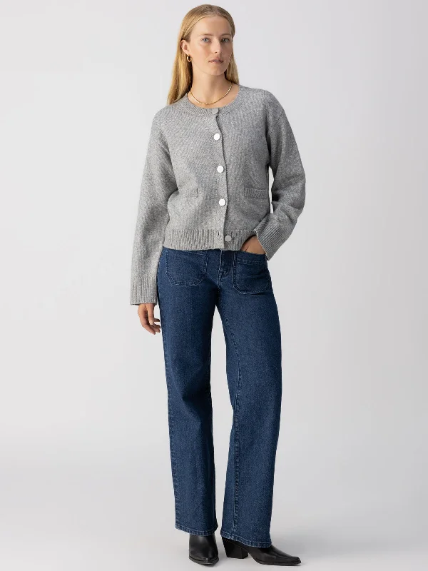 Elevated Cardi Heather Ash