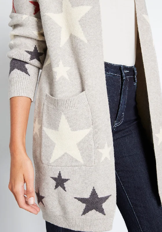 From Star to Finish Oversized Cardigan