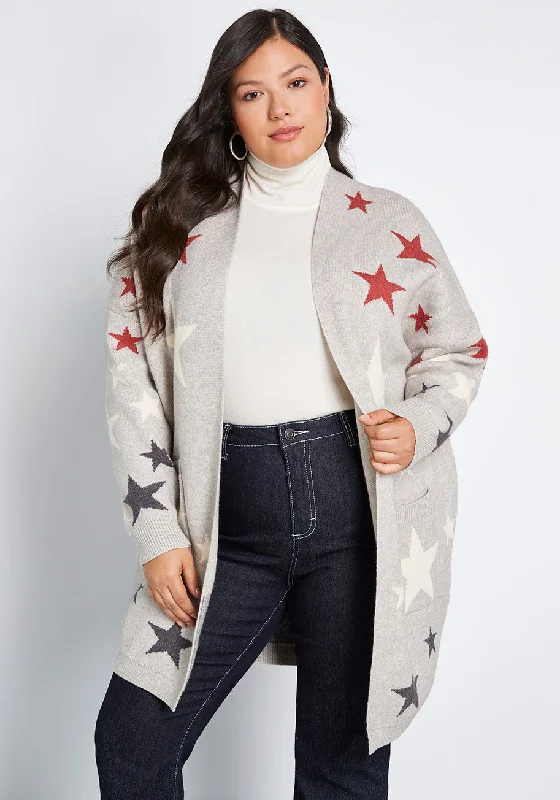 From Star to Finish Oversized Cardigan