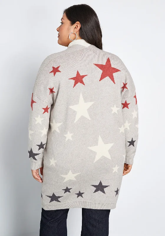 From Star to Finish Oversized Cardigan