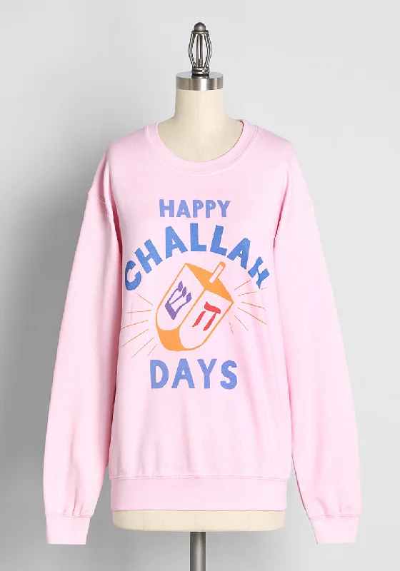 Happy Challah Days Graphic Sweatshirt