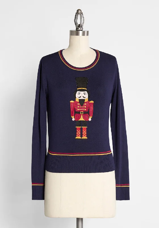 ModCloth x Collectif Notorious Nutcracker Pullover Sweater