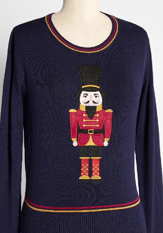 ModCloth x Collectif Notorious Nutcracker Pullover Sweater