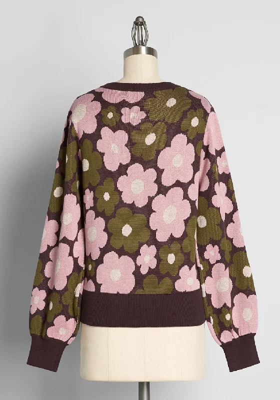 ModCloth x Princess Highway A Beautiful Bundle Graphic Sweater