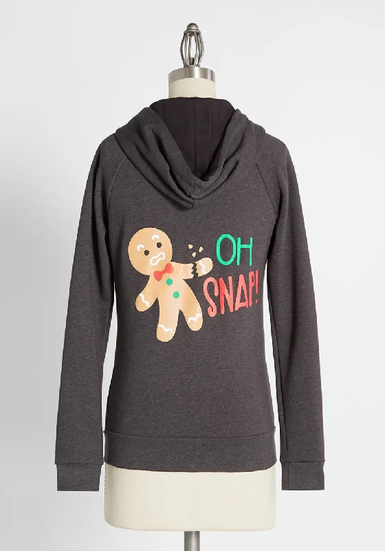 Oh Snap! Holiday Cookie Crumbles Zip-Up Hoodie