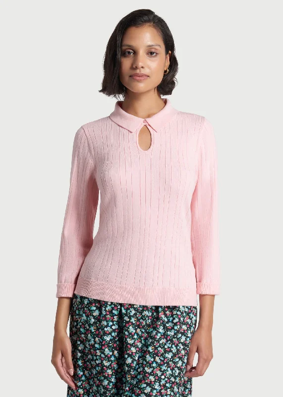 Pearly Paradise Keyhole Sweater