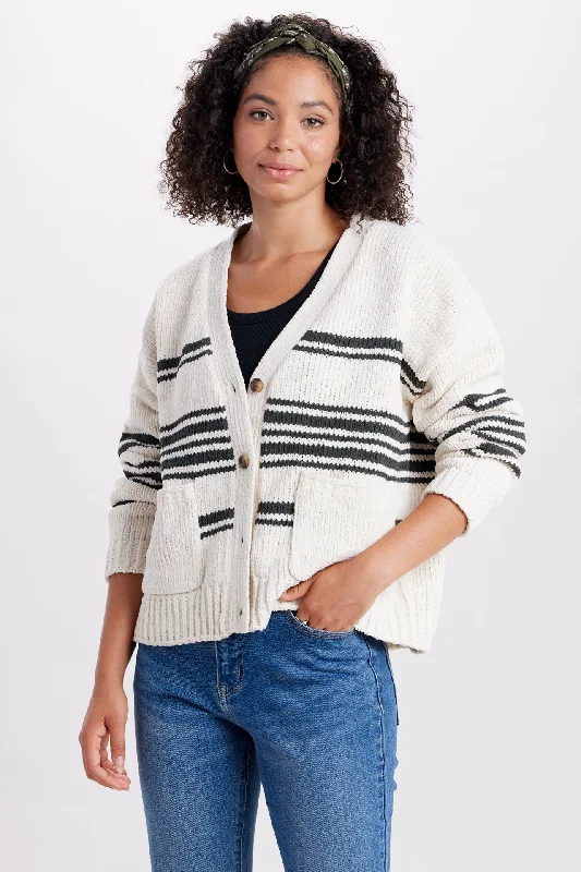 Stonewall Stripe Chenille Cardigan