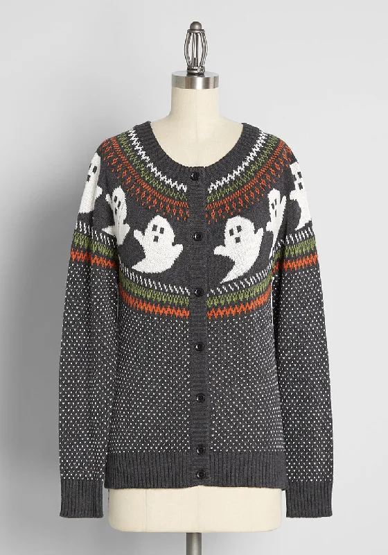 You've Been Ghosted Fair Isle Cardigan