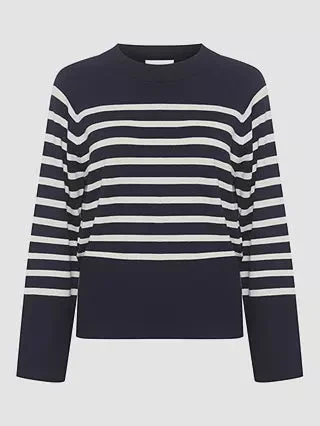 EW Zeke Navy Off White Knit Pullover