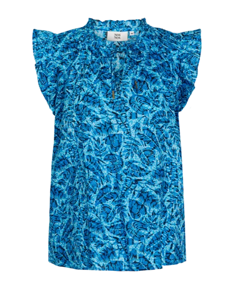 NN Annie Blouse in Print Blue