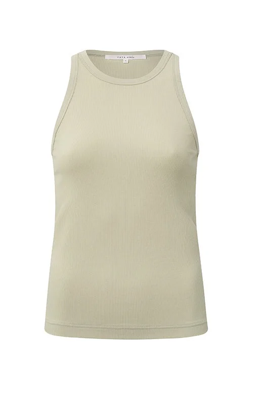 YAYA Rib Agate Grey Singlet