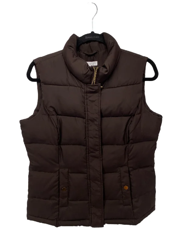 Charter Club Misses Size Medium Brown Vest