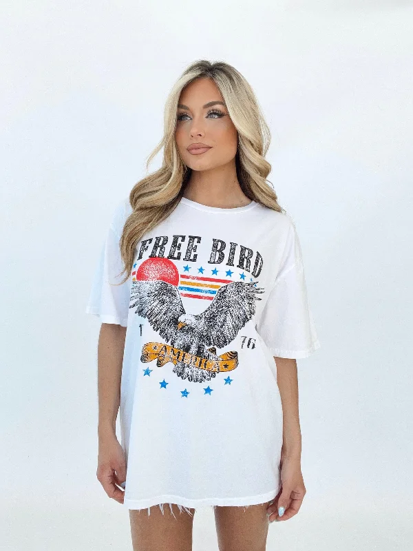 Free Bird America Oversized Graphic Tee