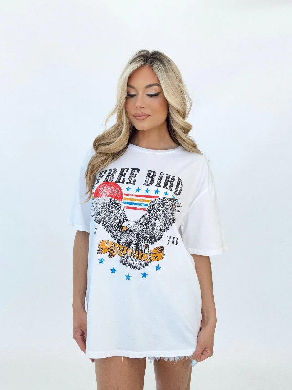 Free Bird America Oversized Graphic Tee