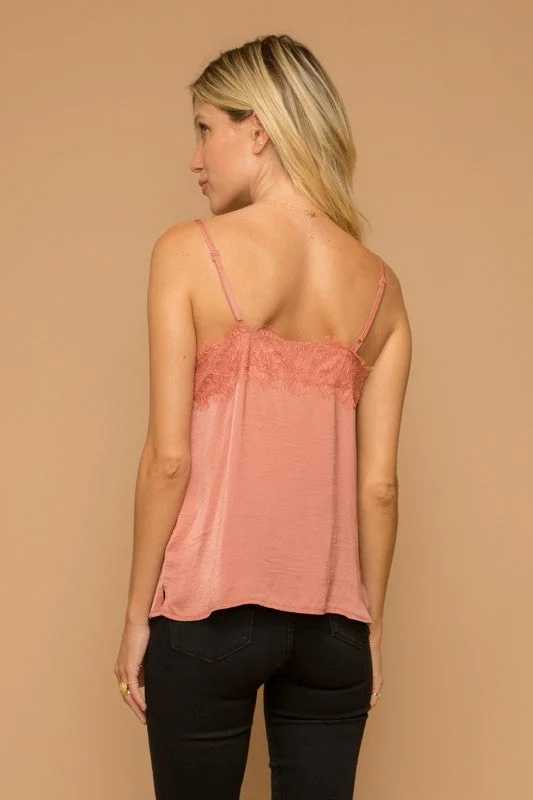 Goodbye Kiss Lace Cami (Peach) | FINAL SALE