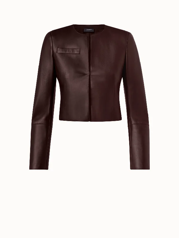 Short Nappa Leather Jacket