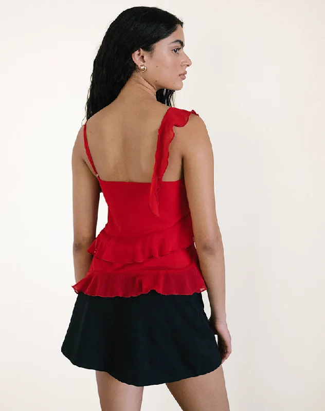 Irani Top in Red