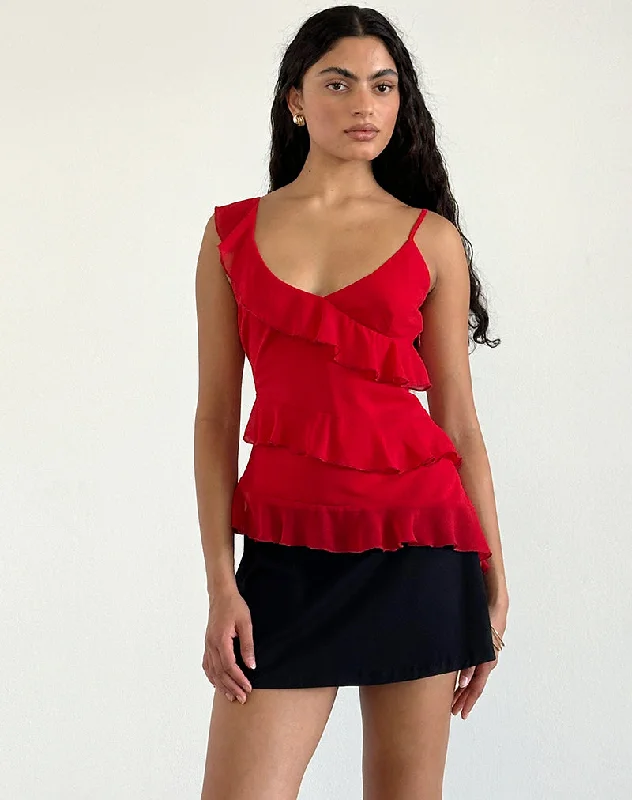 Irani Top in Red